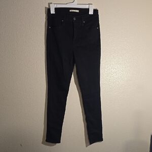 LEVI'S Women's High Rise Skinny Black Jeans